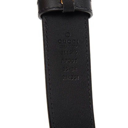 Gucci Calfskin Double G 30mm Belt 85 34 Black 3 of 5