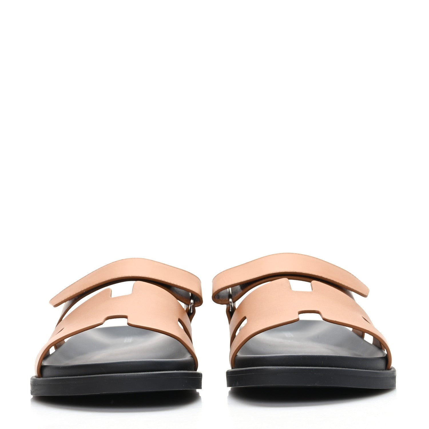 Hermes Calfskin Mens Chypre Sandals 42.5 Naturel 2 of 9
