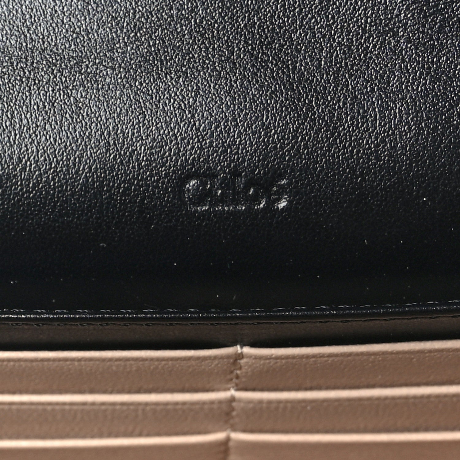 Chloe Calfskin Long Flap C Wallet Black 7 of 7