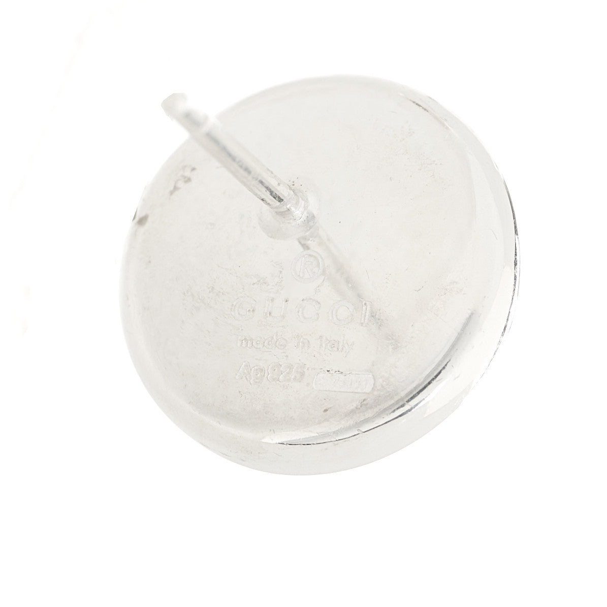 Gucci Sterling Silver Round Stud Earrings 4 of 5