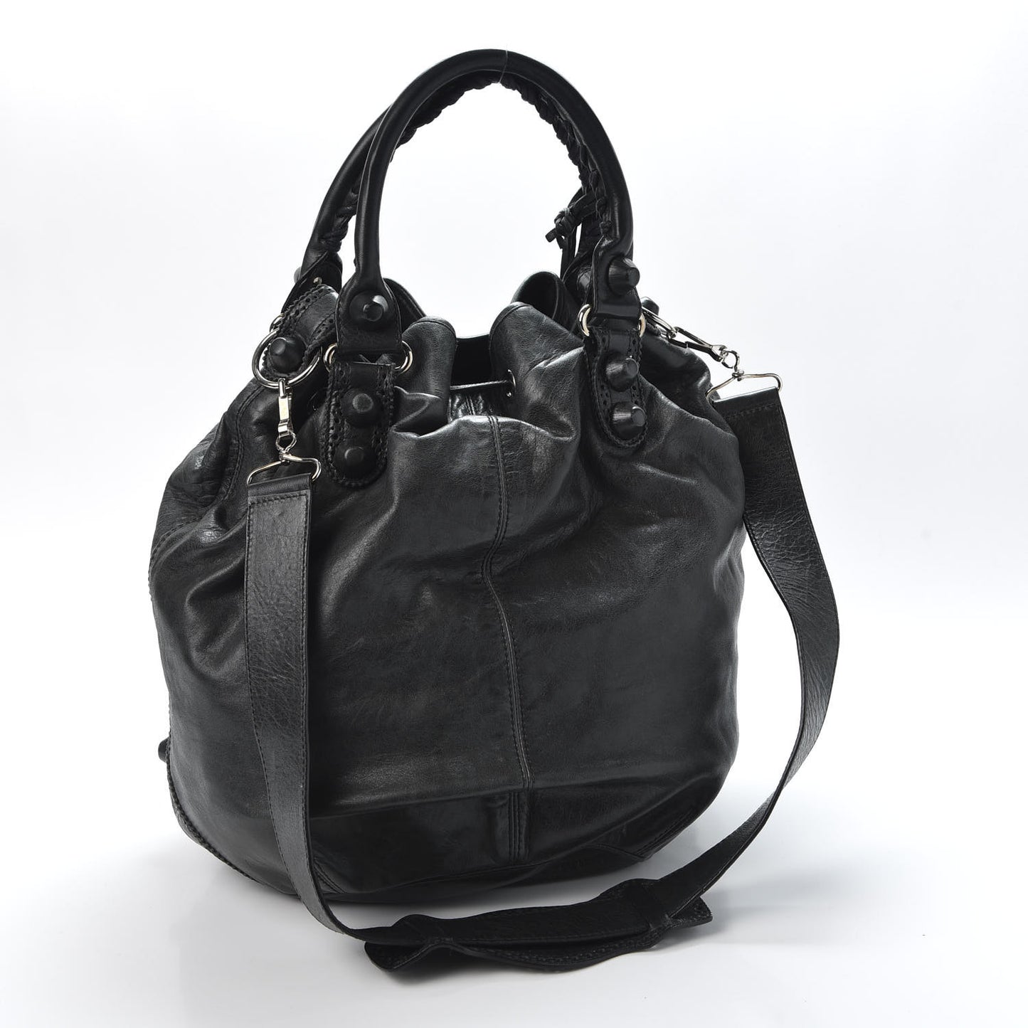 Agneau Giant Brogues Hardware Pompon Anthracite