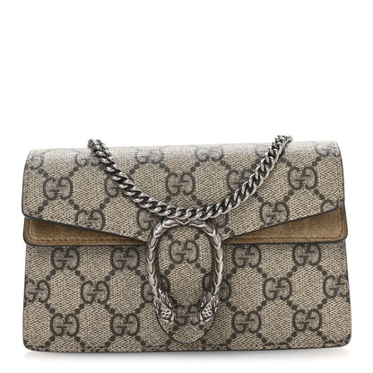Gucci GG Supreme Monogram Super Mini Dionysus Shoulder Bag Taupe 1 of 11
