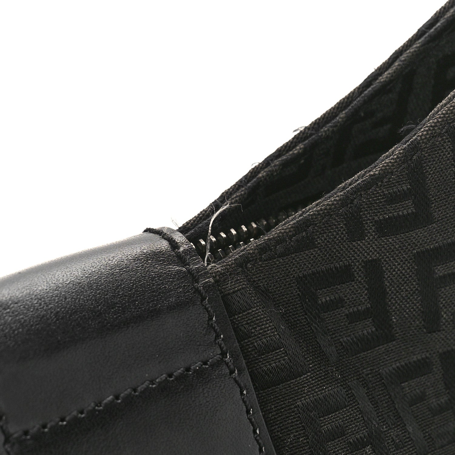 Fendi Zucchino Small Hobo Black 12 of 13