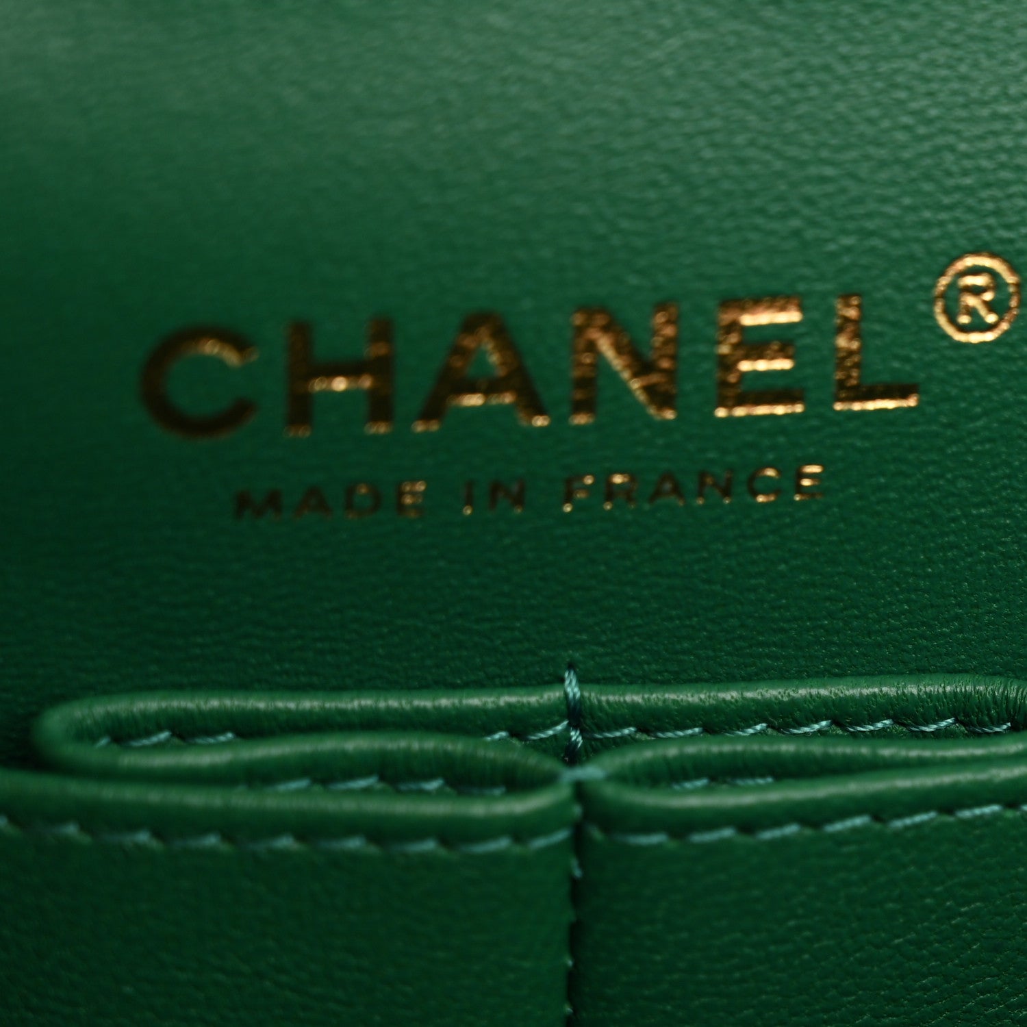Chanel Caviar Quilted Small Double Flap Green 11 of 12