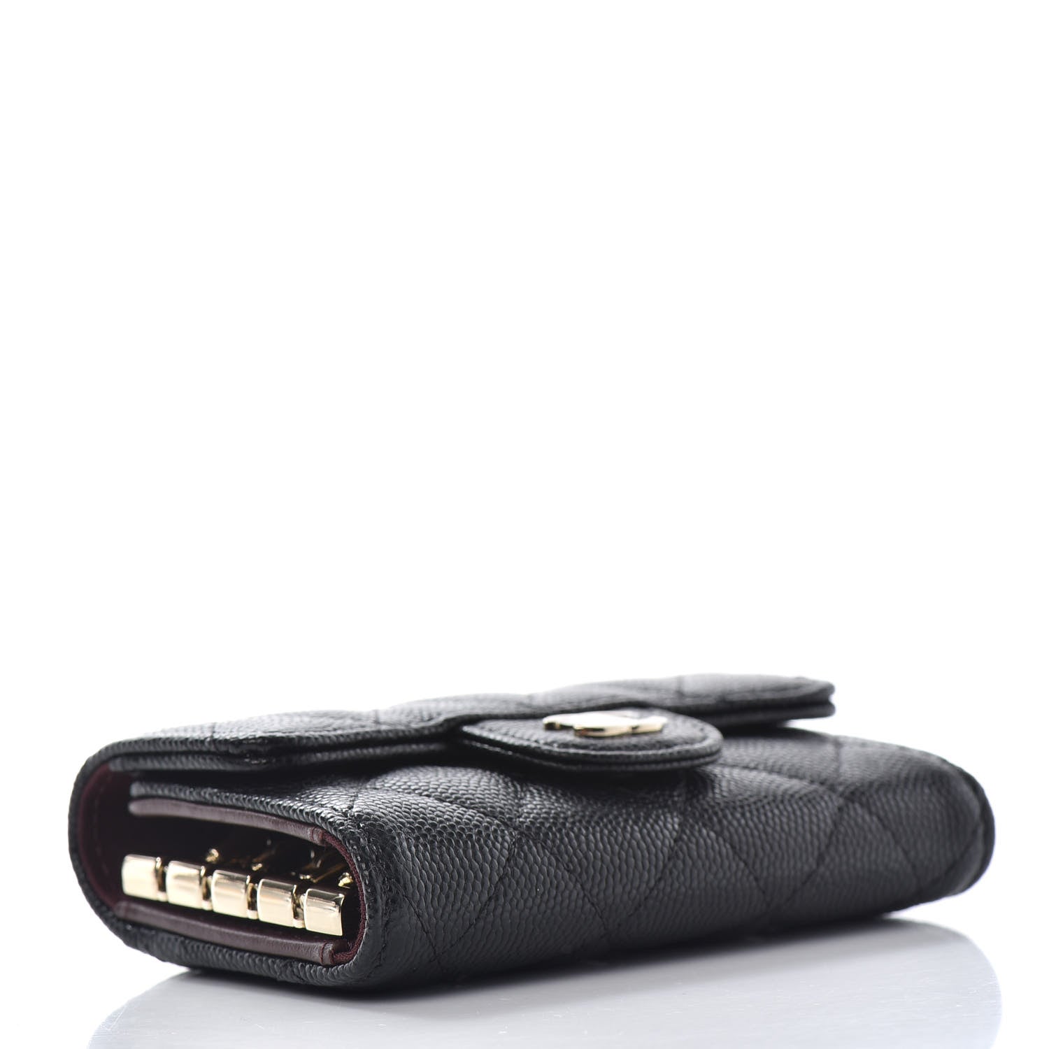 Chanel Caviar Quilted Classic 4 Key Holder Wallet Black 4 of 8