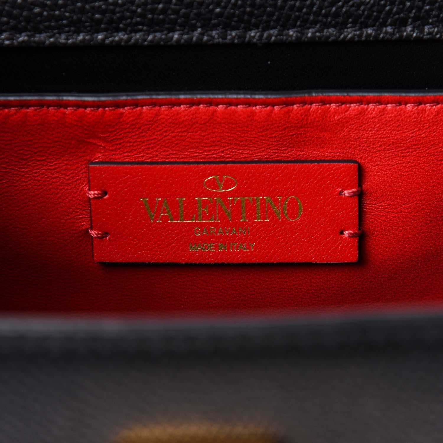 Valentino Garavani Grainy Calfskin Small VSling Shoulder Bag Black 6 of 9