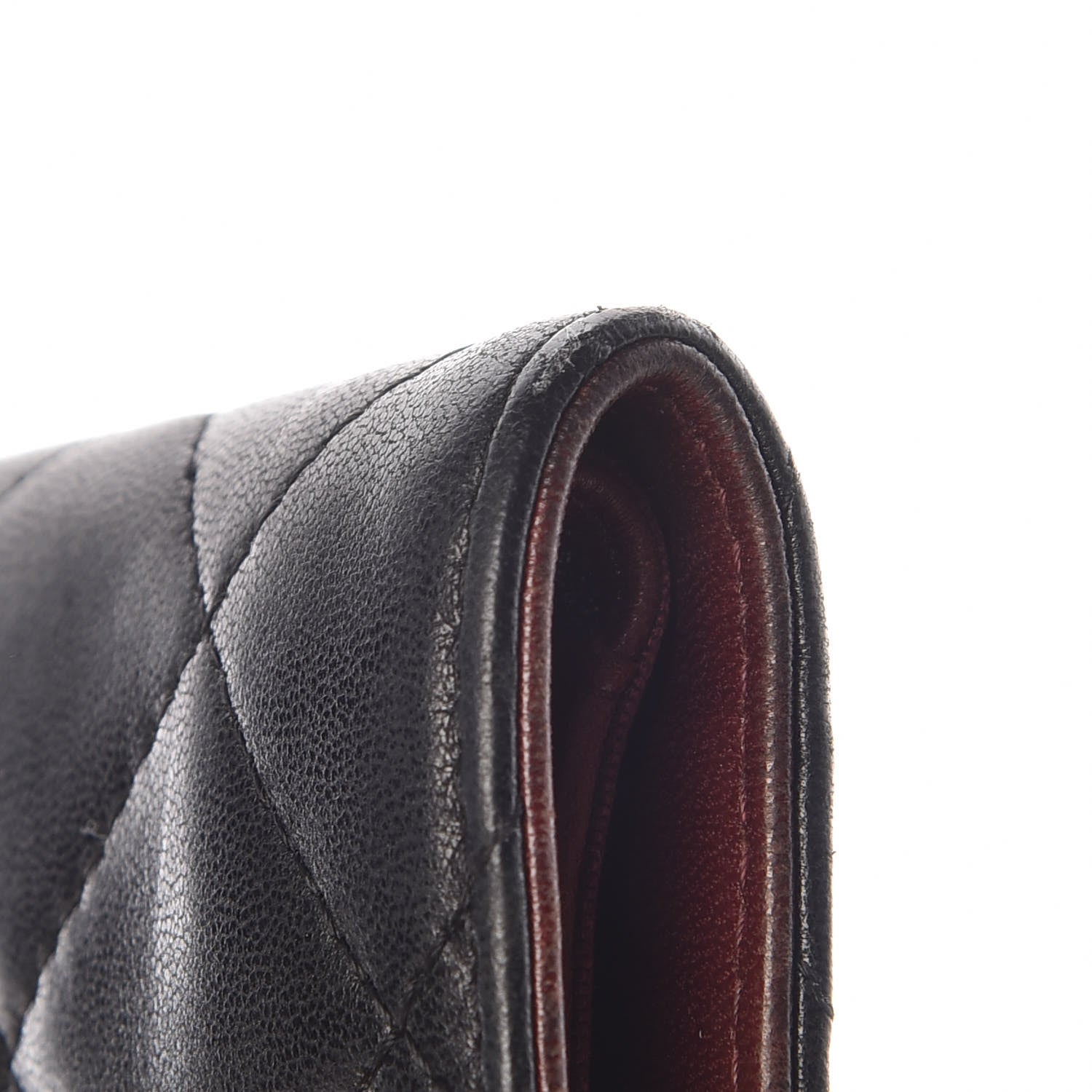 Chanel Lambskin Quilted Large Flap Wallet Black 13 of 14