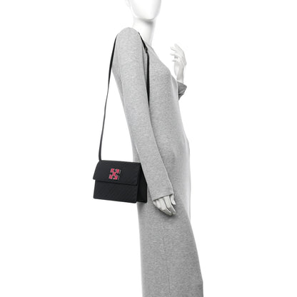 Off-White Calfskin Diagonal Quilted Jitney 2.0 Crossbody Bag Black 2 of 9