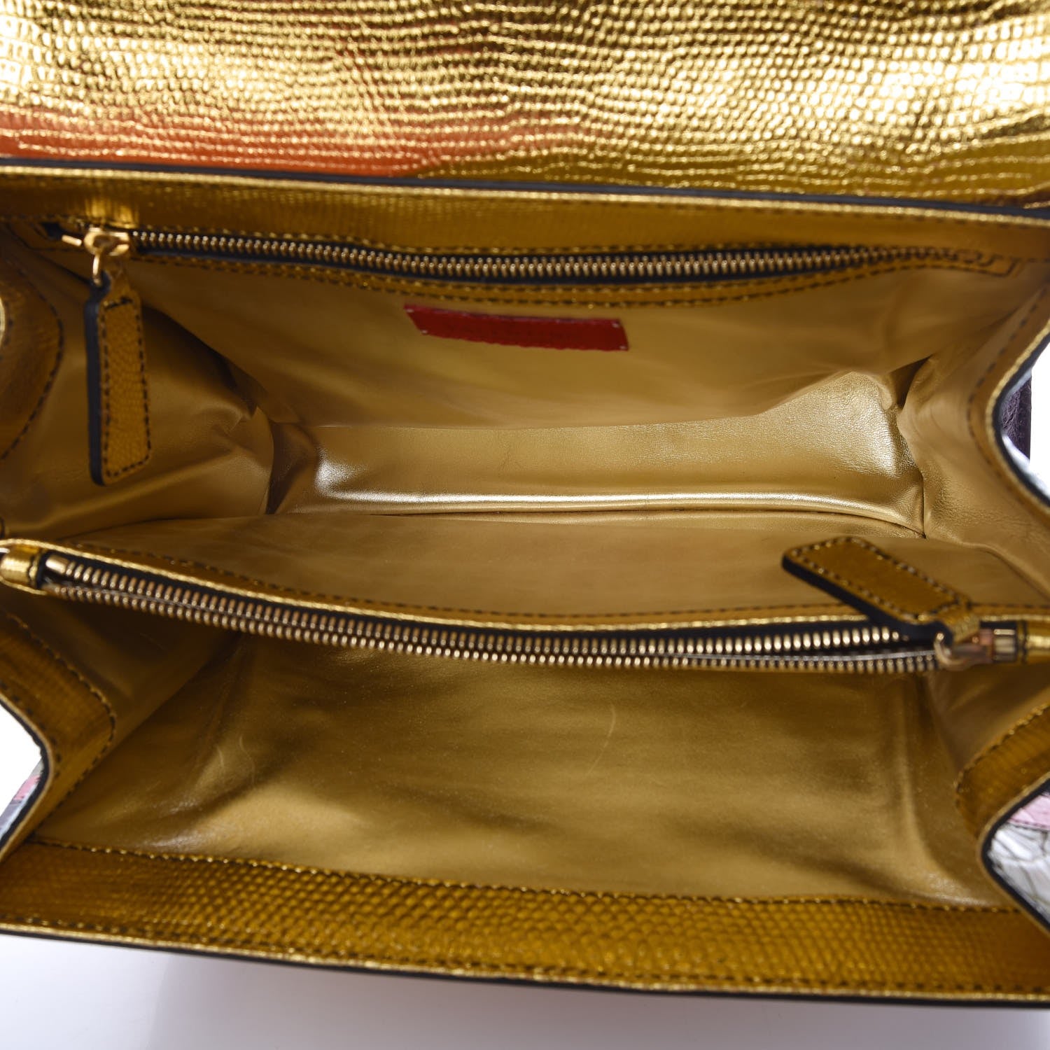 Valentino Garavani Patchwork Crocodile Dome Handbag Multicolor 5 of 10
