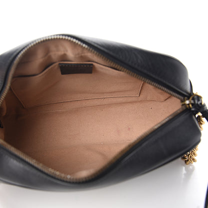 Gucci Calfskin Matelasse Small GG Marmont Chain Shoulder Bag Black 4 of 10