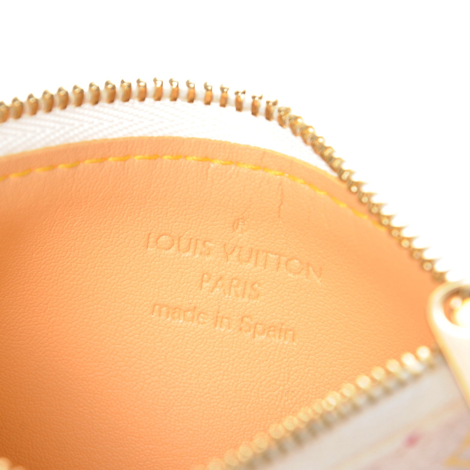 Louis Vuitton Monogram Multicolor Key Pouch White 6 of 7