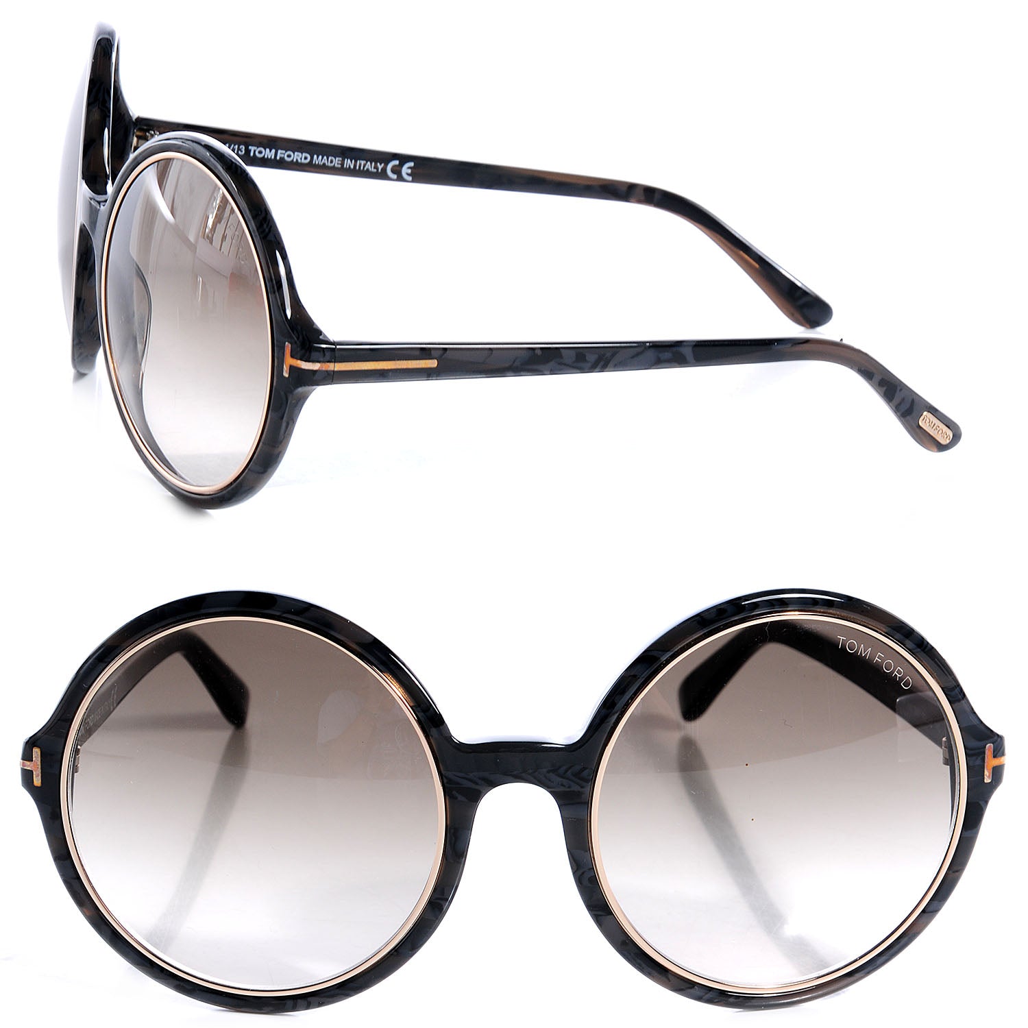 Tom Ford Carrie Sunglasses TF268 Black 1 of 7