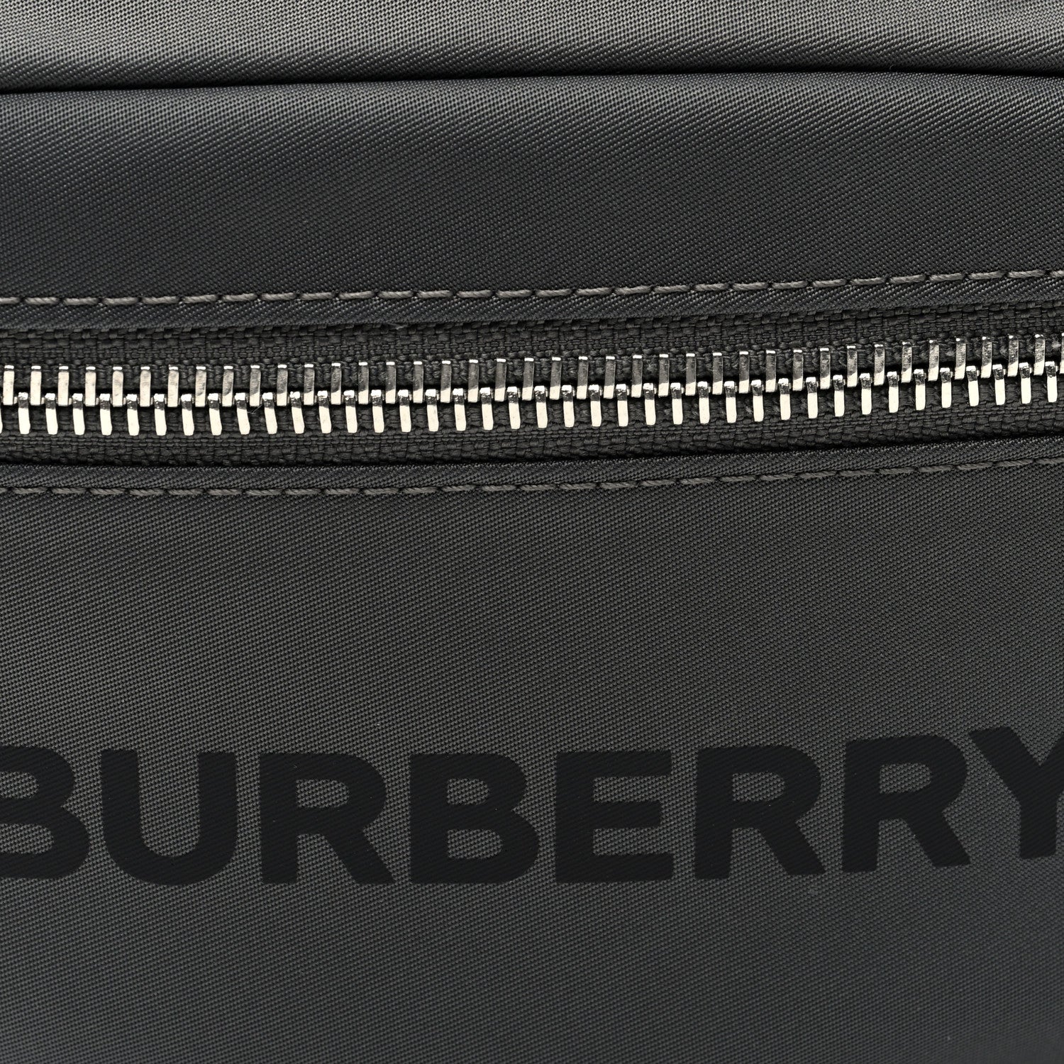 Burberry Econyl Logo Print Small Cannon Bum Bag Charcoal Grey 7 of 9