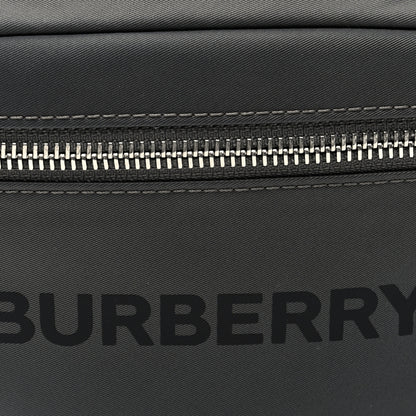 Burberry Econyl Logo Print Small Cannon Bum Bag Charcoal Grey 7 of 9