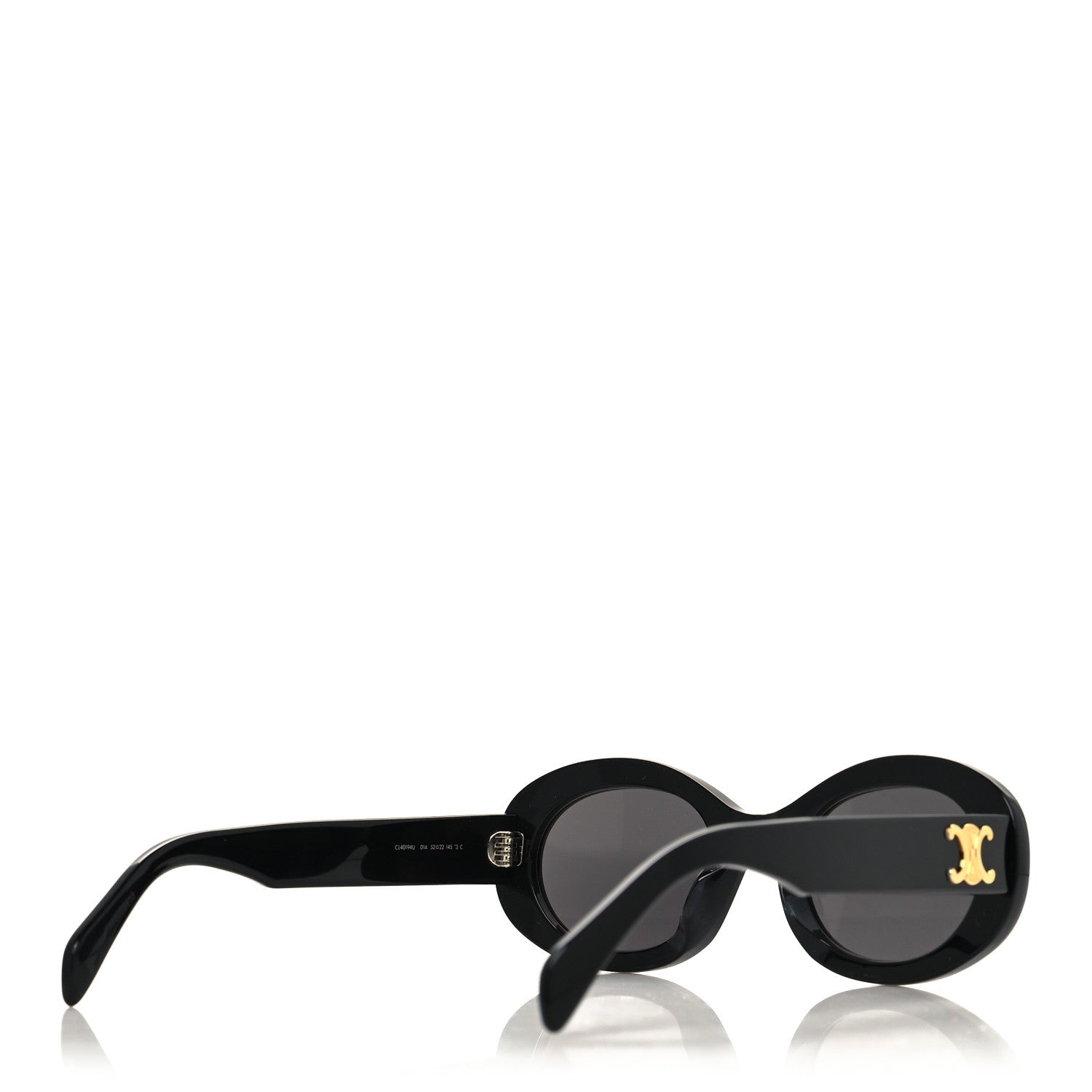 Celine Acetate Triomphe 01 Sunglasses CL 40194U Black 4 of 7
