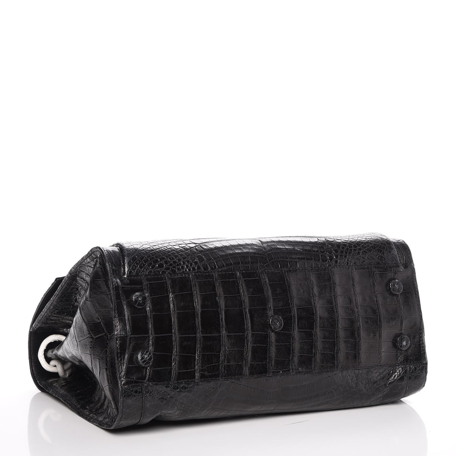 Nancy Gonzalez Crocodile Chain Flap Bag Black 4 of 7