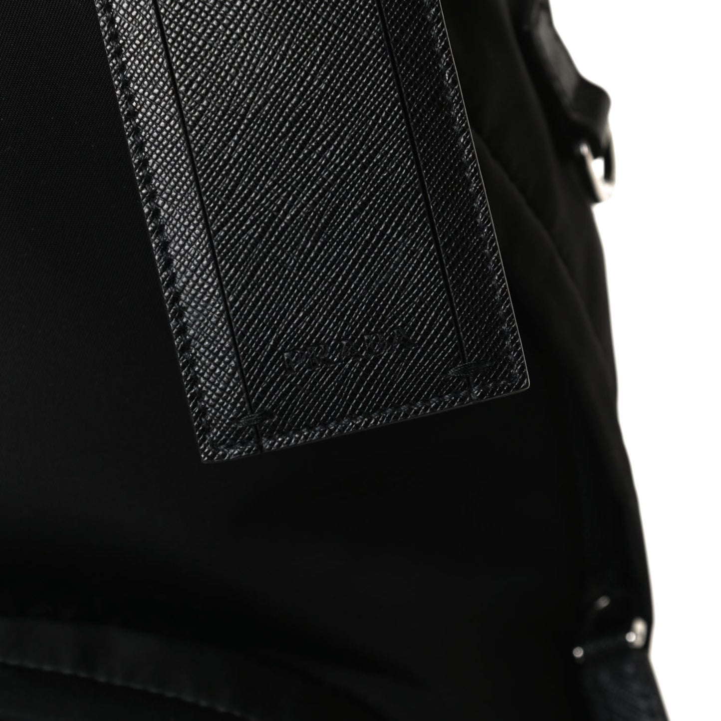 Nylon Tessuto Saffiano Backpack Black