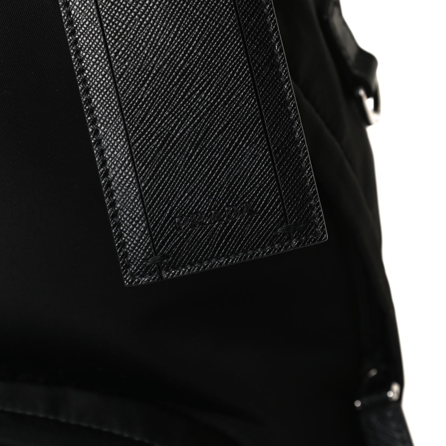 Prada Nylon Tessuto Saffiano Backpack Black 9 of 11