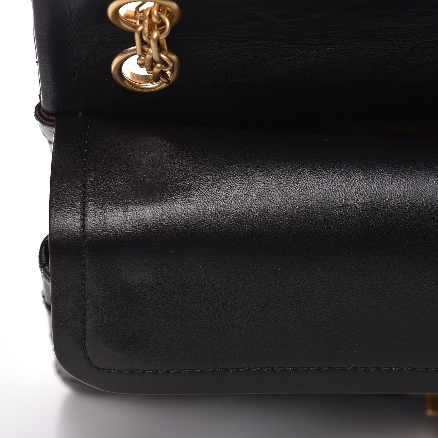 Aged Calfskin Quilted 2.55 Reissue 226 Flap Black