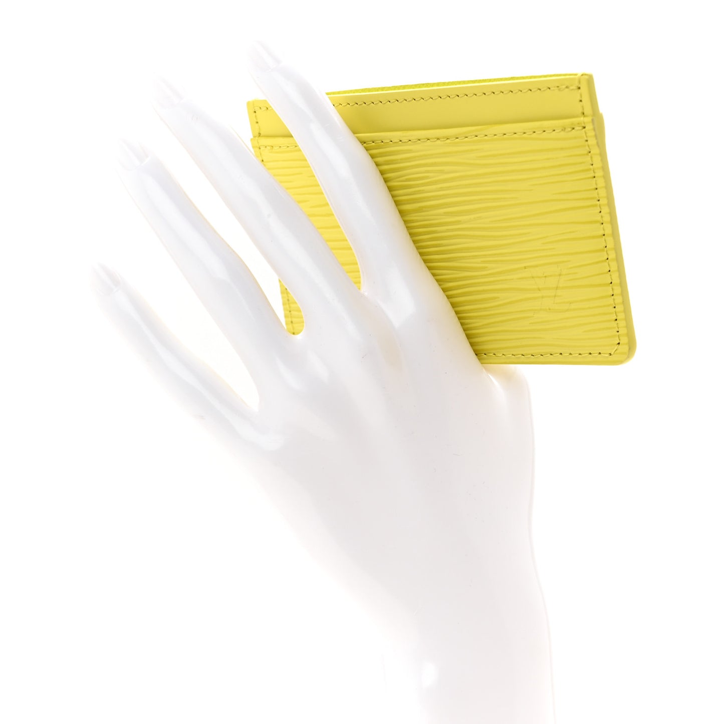 Epi Card Holder Pistache