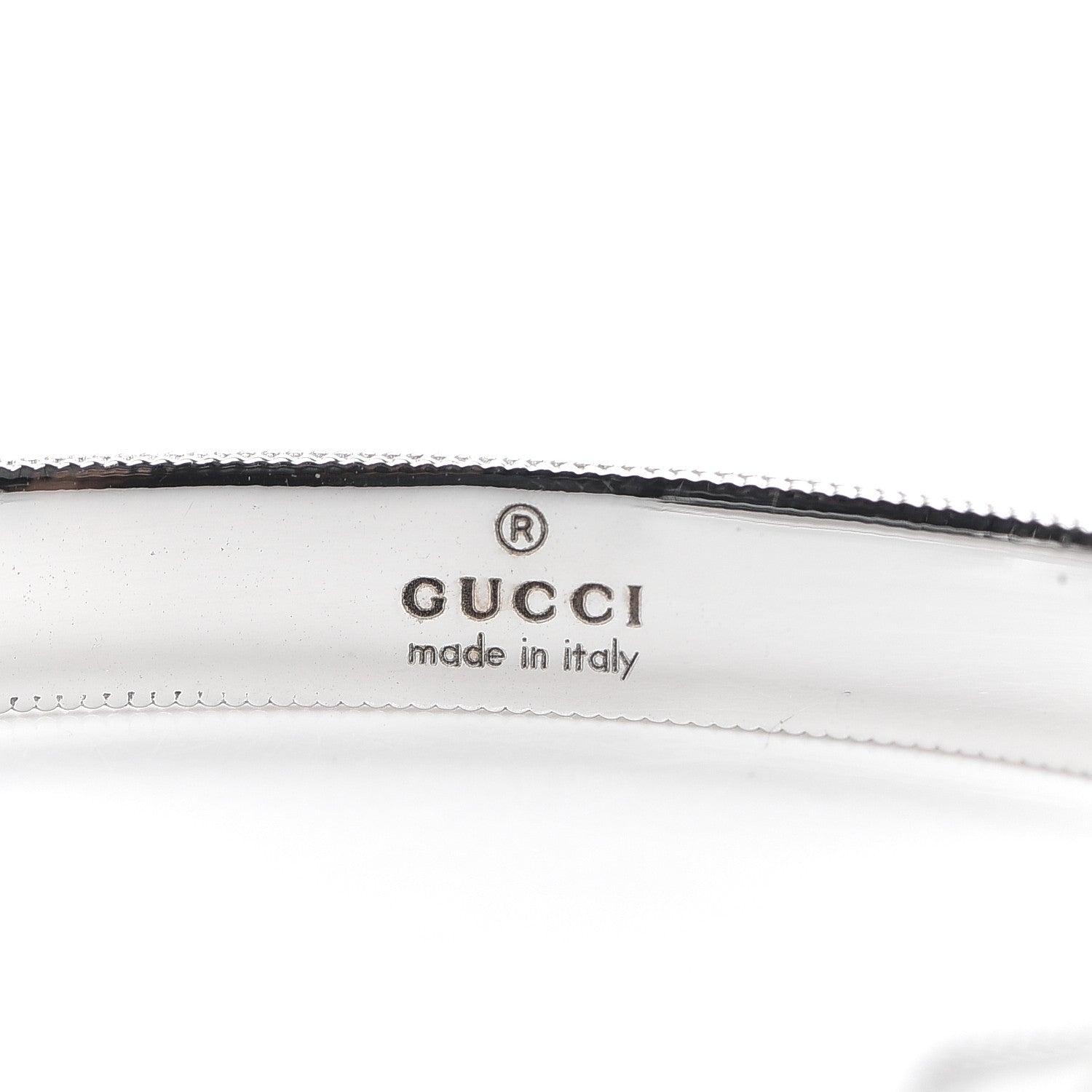 Gucci 18K White Gold Enamel Icon Blooms Cuff Bracelet 6 of 7