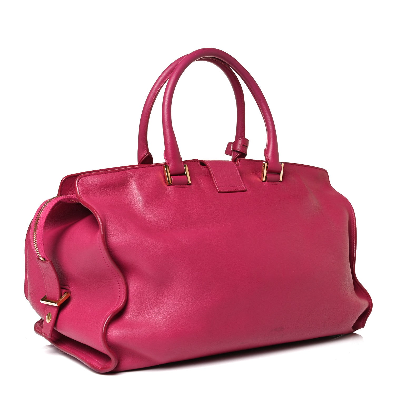 Saint Laurent Calfskin Medium Classic Y Cabas Fuchsia 5 of 34