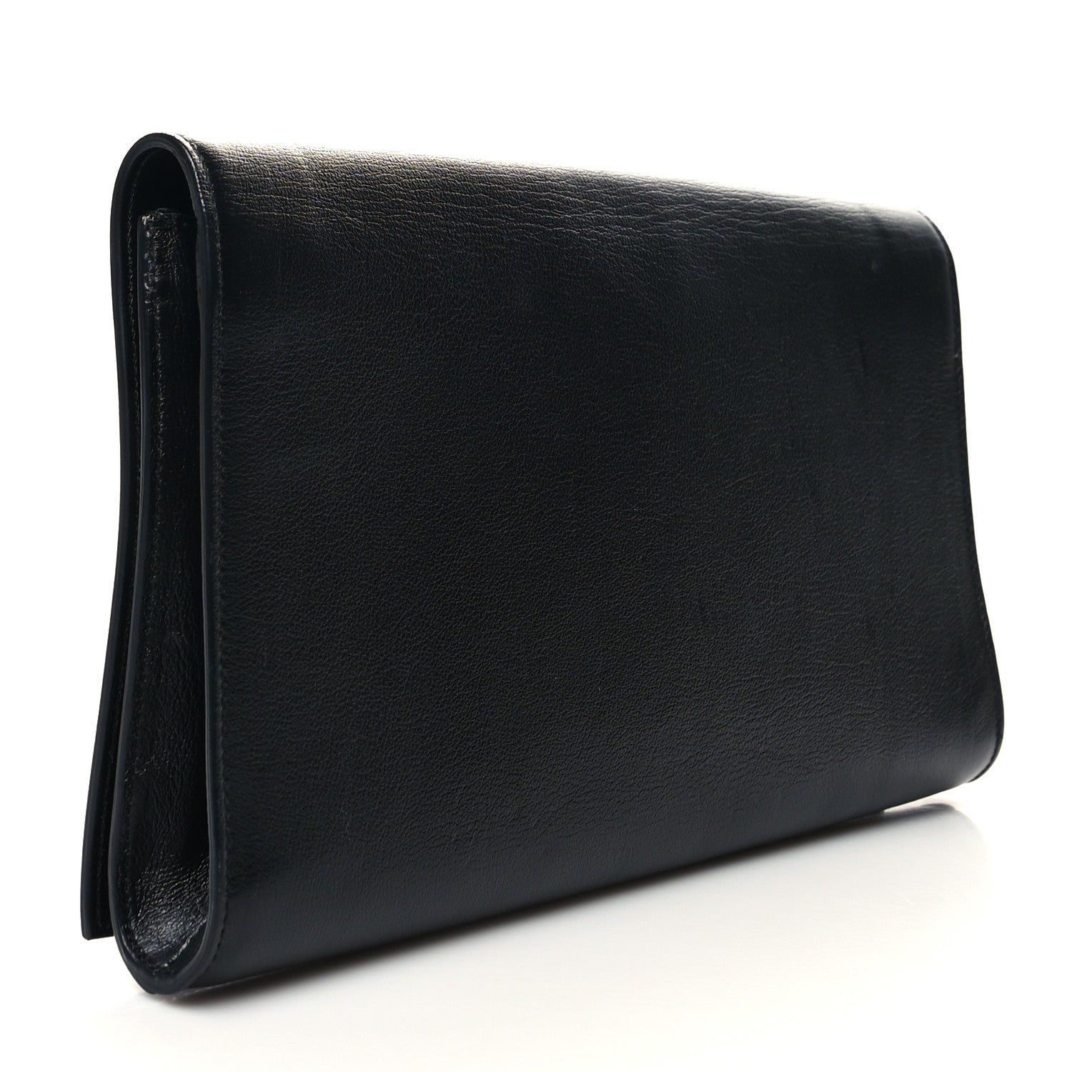 Saint Laurent Calfskin Monogram Large Belle De Jour Clutch Black 3 of 12