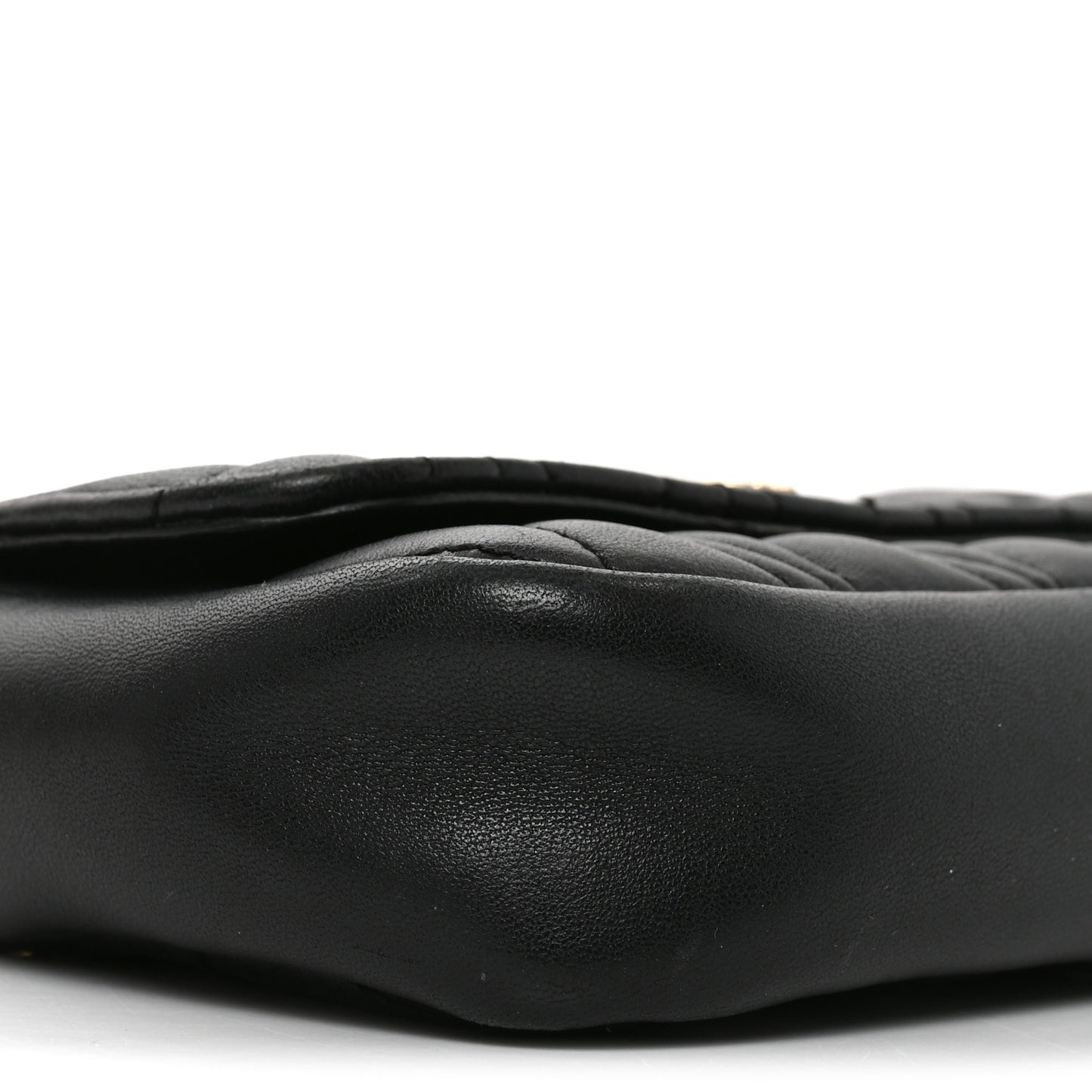 Nappa Quilted Virtus Evening Bag Black