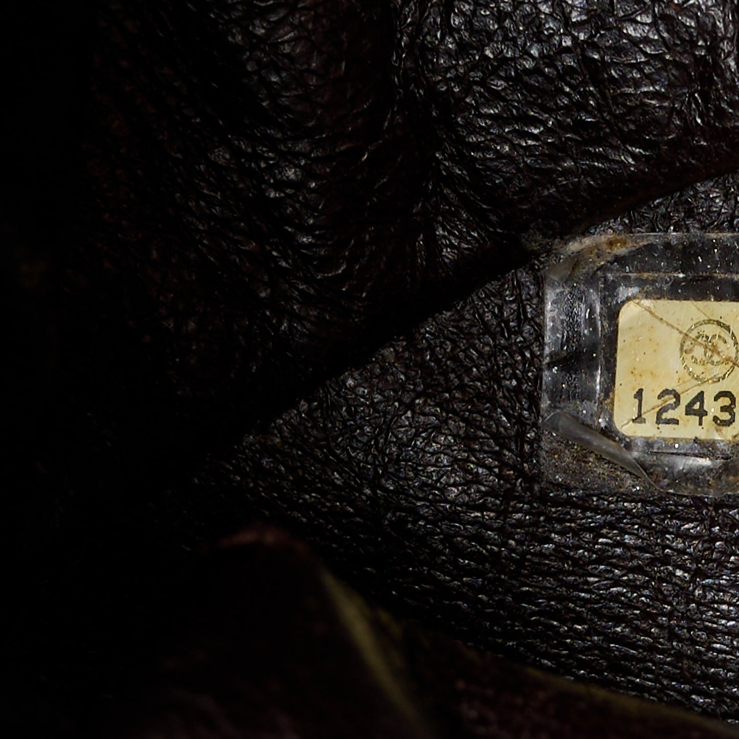 Caviar Large Half Moon Flap Brown