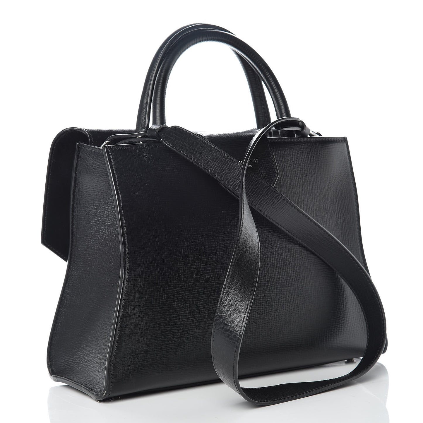 Calfskin Small Obsedia Satchel Black