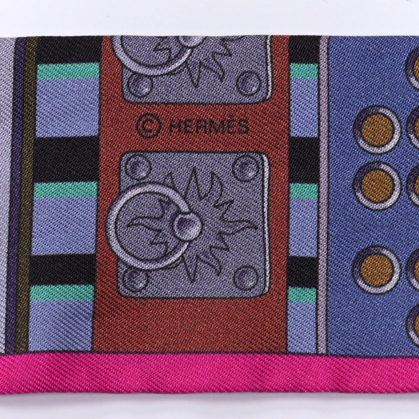 Silk Colliers de Chiens Twilly Fuchsia Vert Mauve