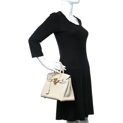 Hermes Togo Birkin 25 Craie 2 of 35