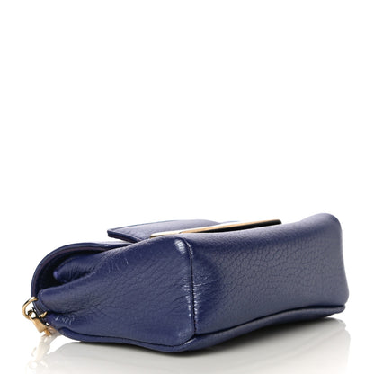 Jimmy Choo Metallic Calfskin Crossbody Bag Purple 3 of 12