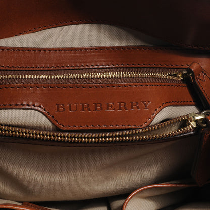 Burberry Mega Check Canvas Small Marston Tote Pale Beige 6 of 9