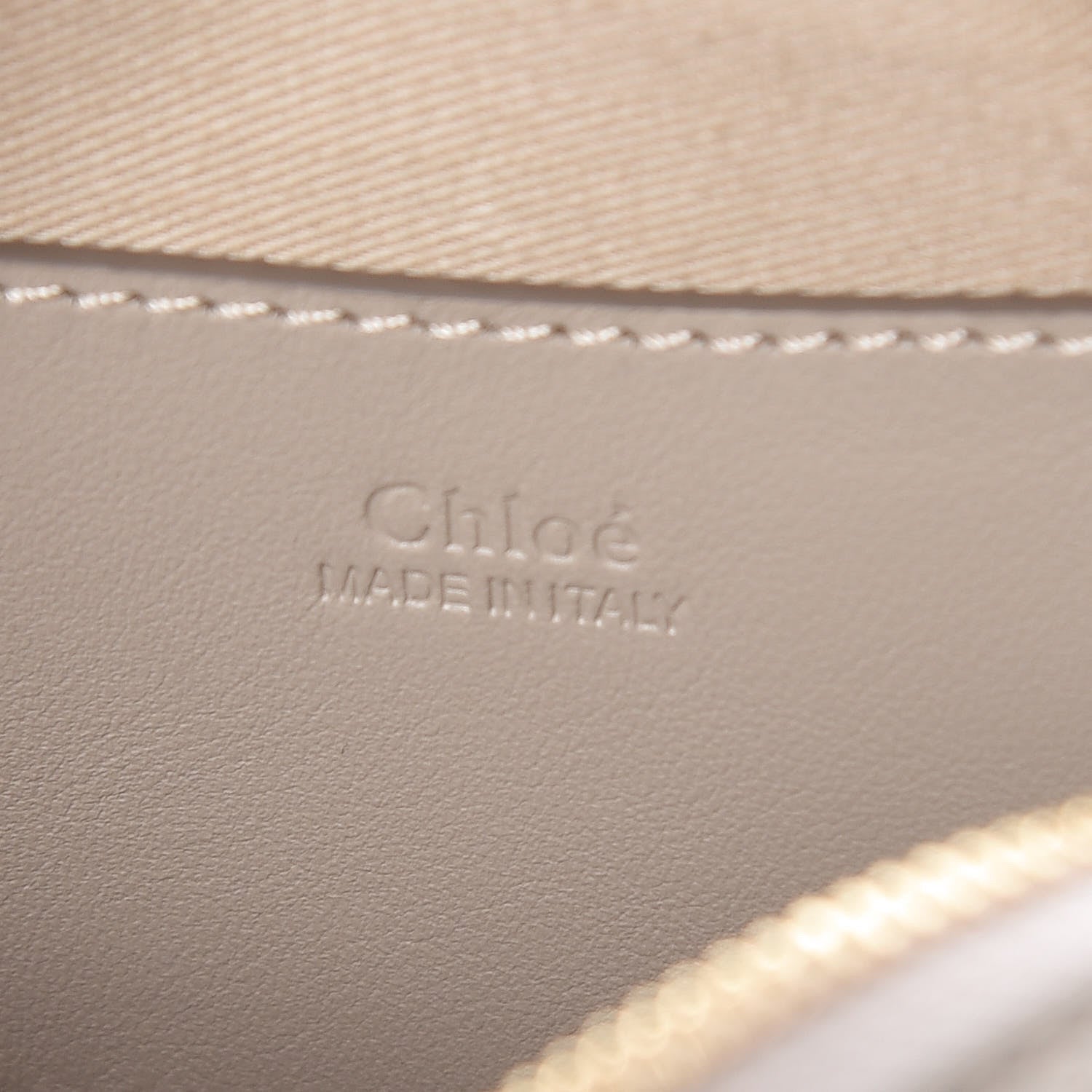 Chloe Smooth Calfskin Little Horses Embroidered Signature Belt Bag Pastel Grey 6 of 10