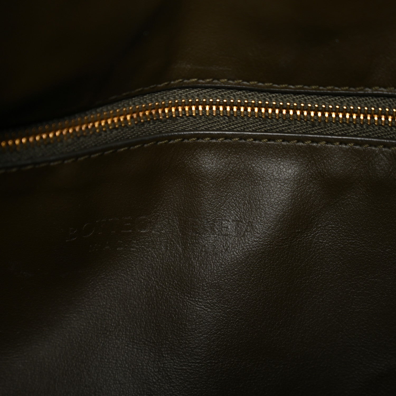 Bottega Veneta Calfskin Intrecciato Large Hop Kaki 6 of 9