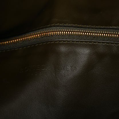 Bottega Veneta Calfskin Intrecciato Large Hop Kaki 6 of 9