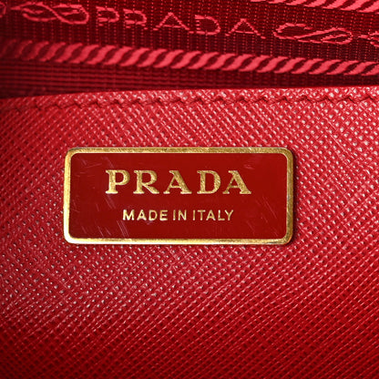Prada Saffiano Medium Galleria Double Zip Tote Fuoco 6 of 8