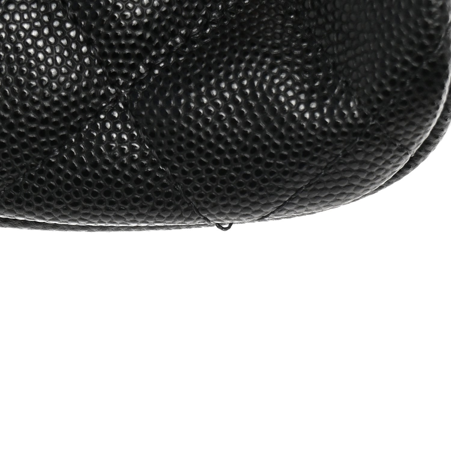 Chanel Caviar Quilted Small Curvy Pouch Cosmetic Case Black 8 of 10