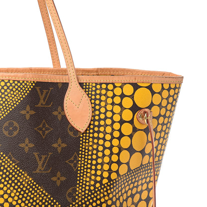 Louis Vuitton Monogram Kusama Waves Neverfull MM Yellow 13 of 14