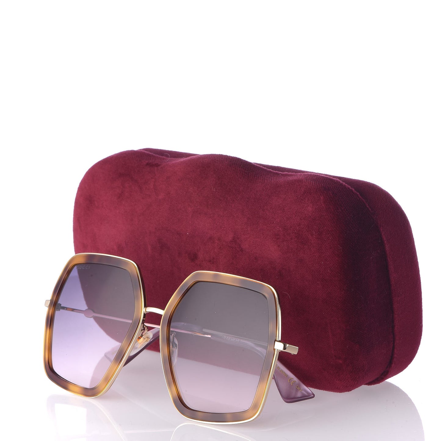 Square Frame GG0106S Sunglasses Tortoise