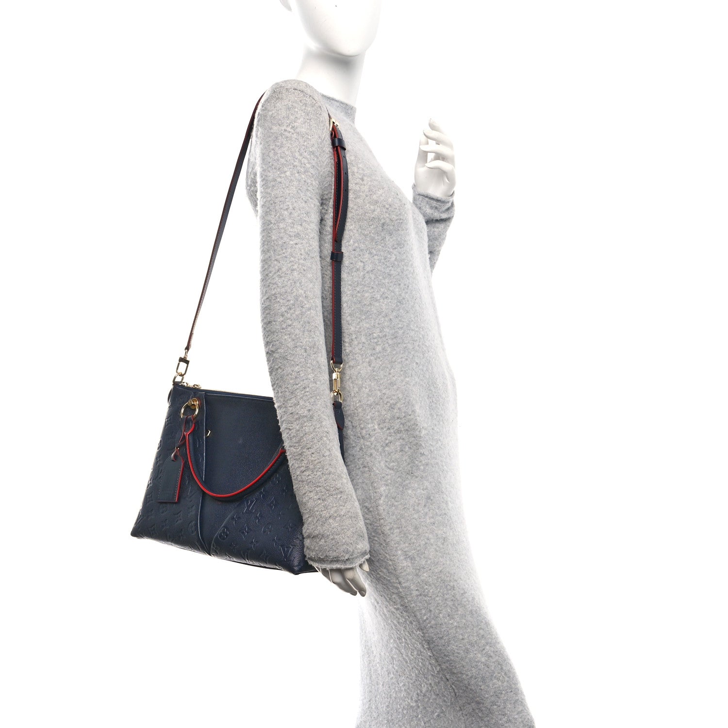 Louis Vuitton Empreinte V Tote MM Marine Rouge 2 of 9