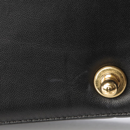 Chanel Lambskin Quilted Medium Boy Flap Black 9 of 11