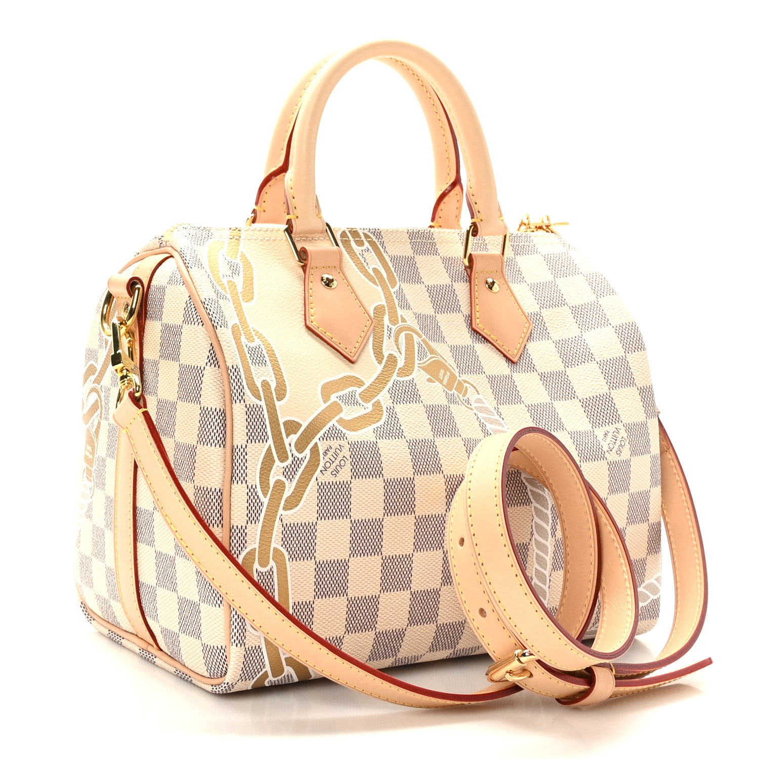 Louis Vuitton Damier Azur Nautical Speedy Bandouliere 25 3 of 11