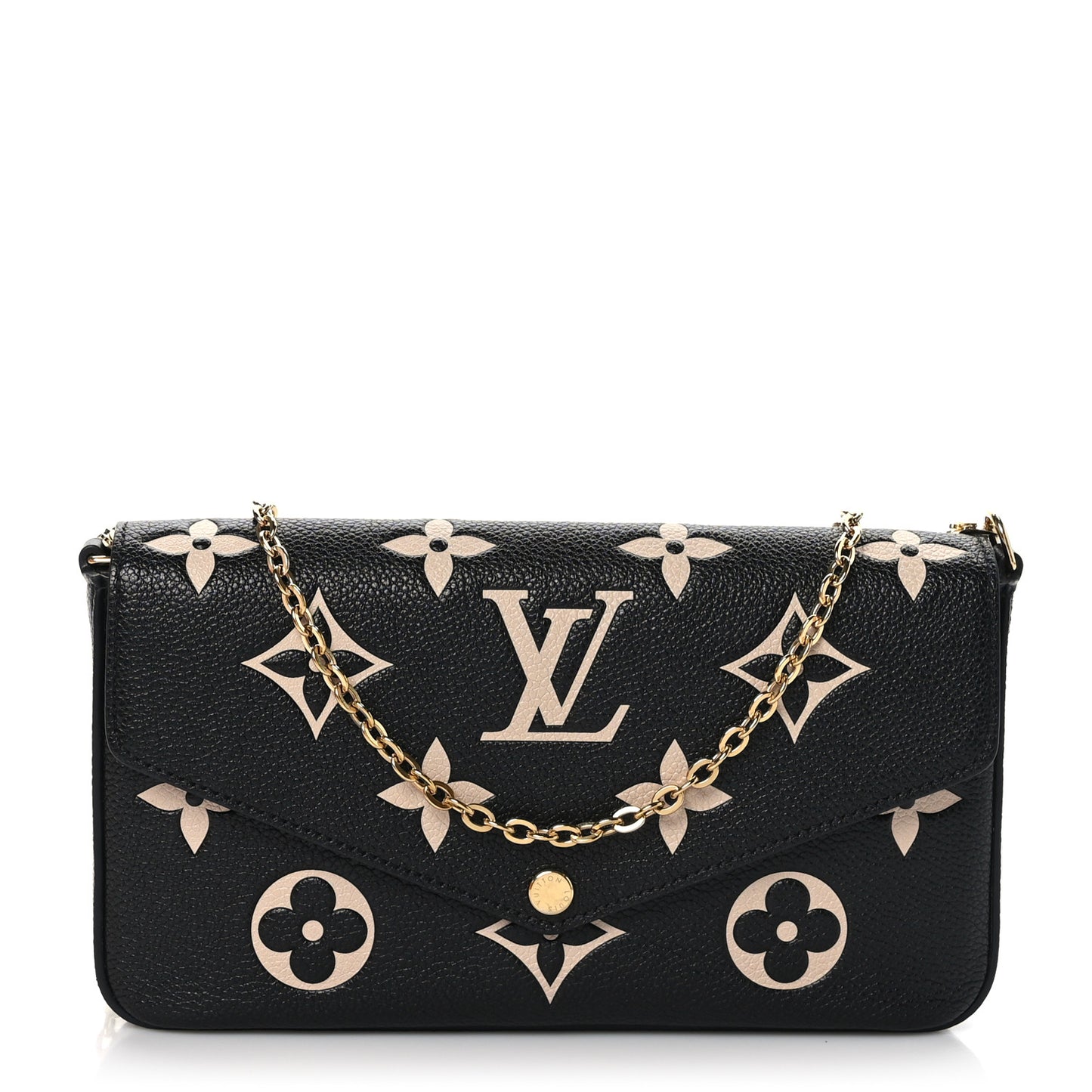 Empreinte Monogram Giant Felicie Pochette Black Beige