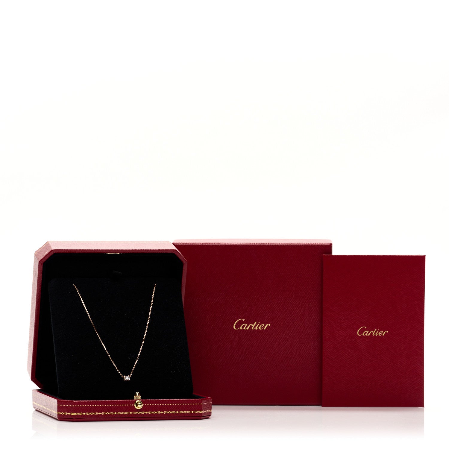 Cartier 18K Pink Gold Diamond .25ct C De Cartier Pendant Necklace 5 of 5