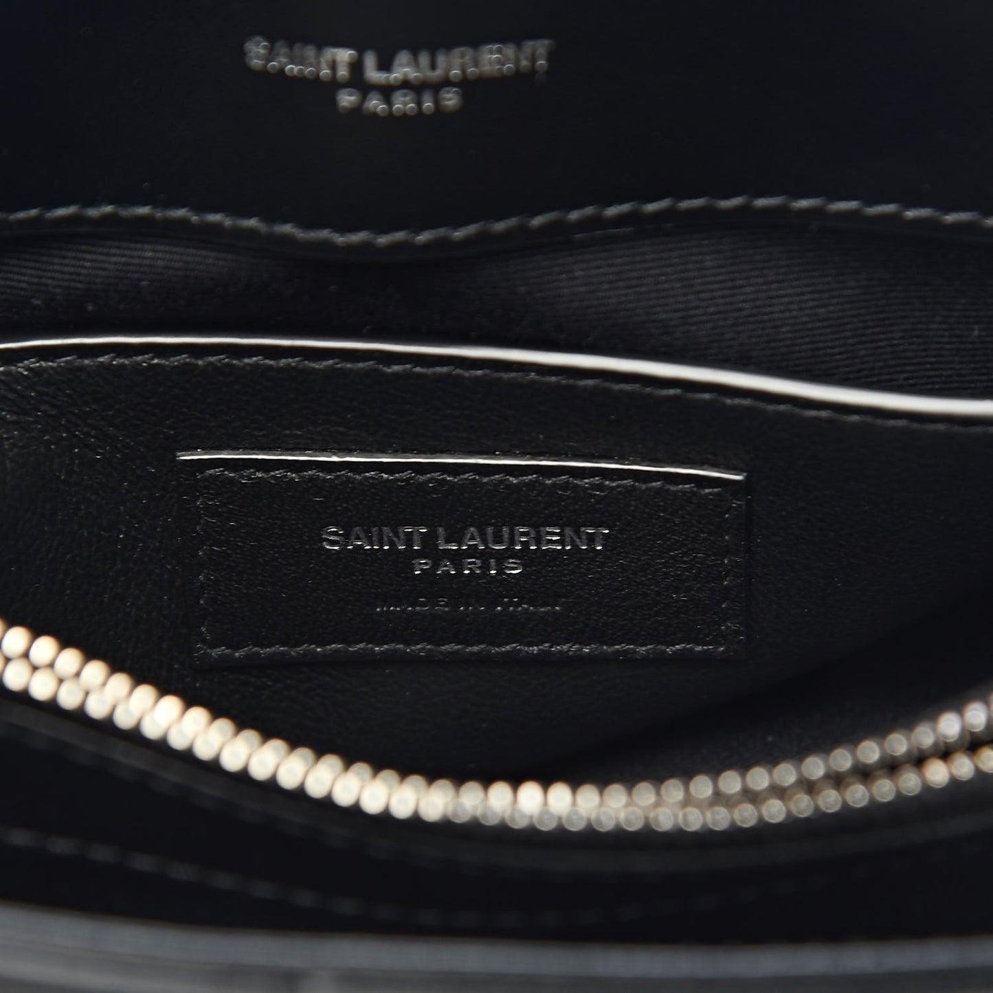 Calfskin Y Quilted Monogram Small Loulou Chain Satchel Black