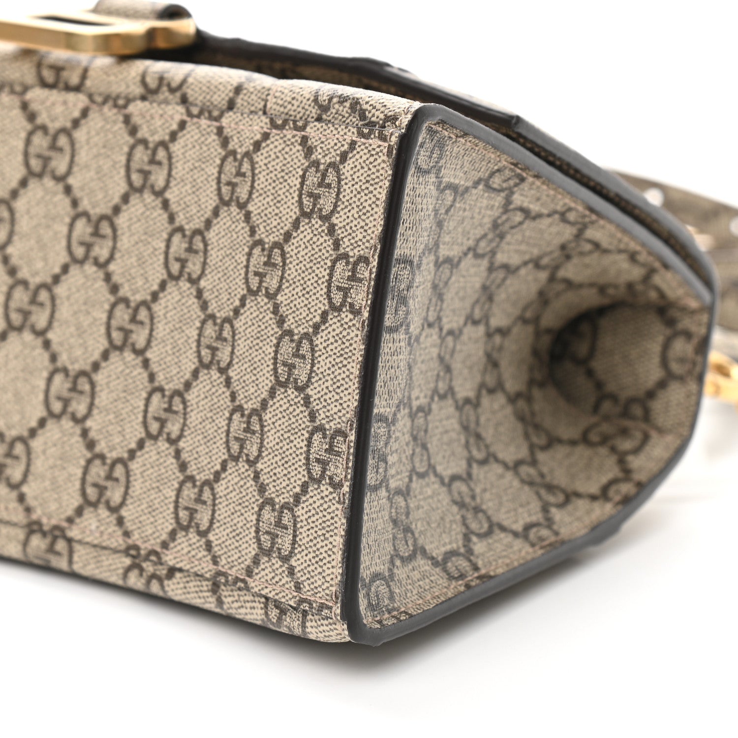 Balenciaga X GUCCI GG Supreme Monogram Small Hourglass Top Handle Bag Beige Ebony 8 of 8