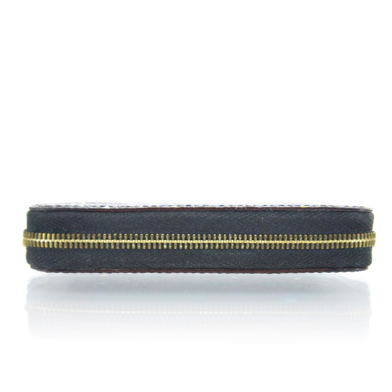 Louis Vuitton Monogram Multicolor Zippy Wallet Black Violet 4 of 8