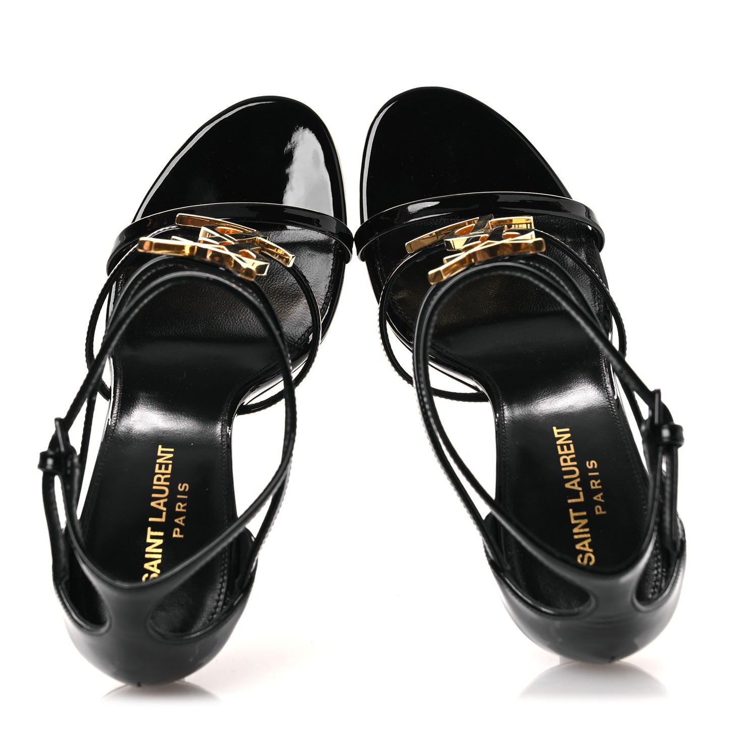 Patent Cassandra 100 Ankle Strap Sandals 38.5 Black